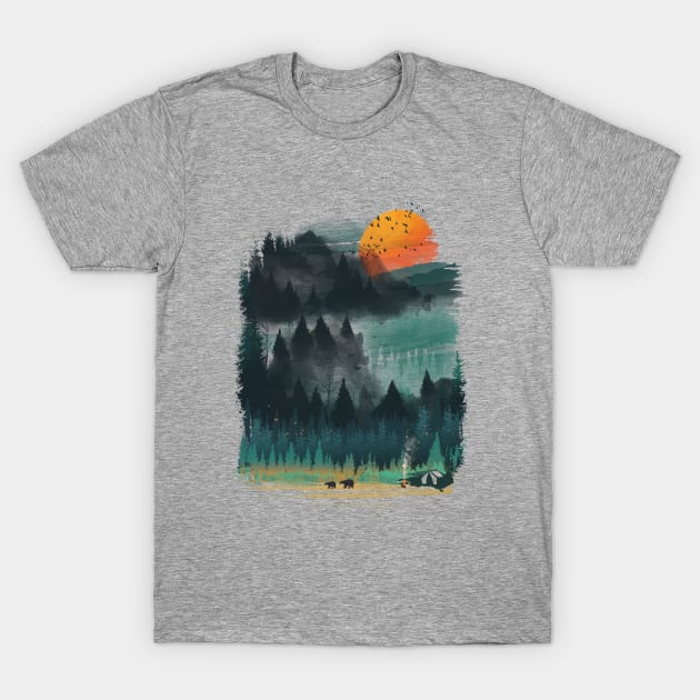 Wilderness Camp T-Shirt by DANDINGEROZZ